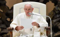 El Papa Francisco durante la Audiencia General del 30 de agosto