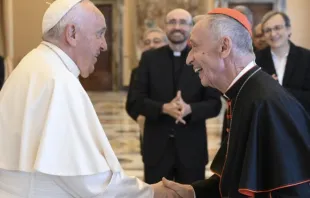 El Papa Francisco con el Cardenal Ladaria. Vatican Media