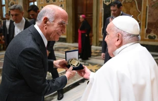 La audiencia tuvo lugar en la Sala Clementina del Vaticano Crédito: Vatican Media.
