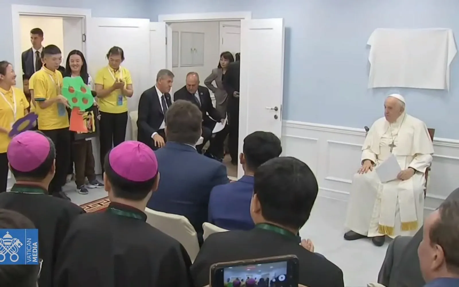 Papa Francisco en la Casa de la Misericordia.