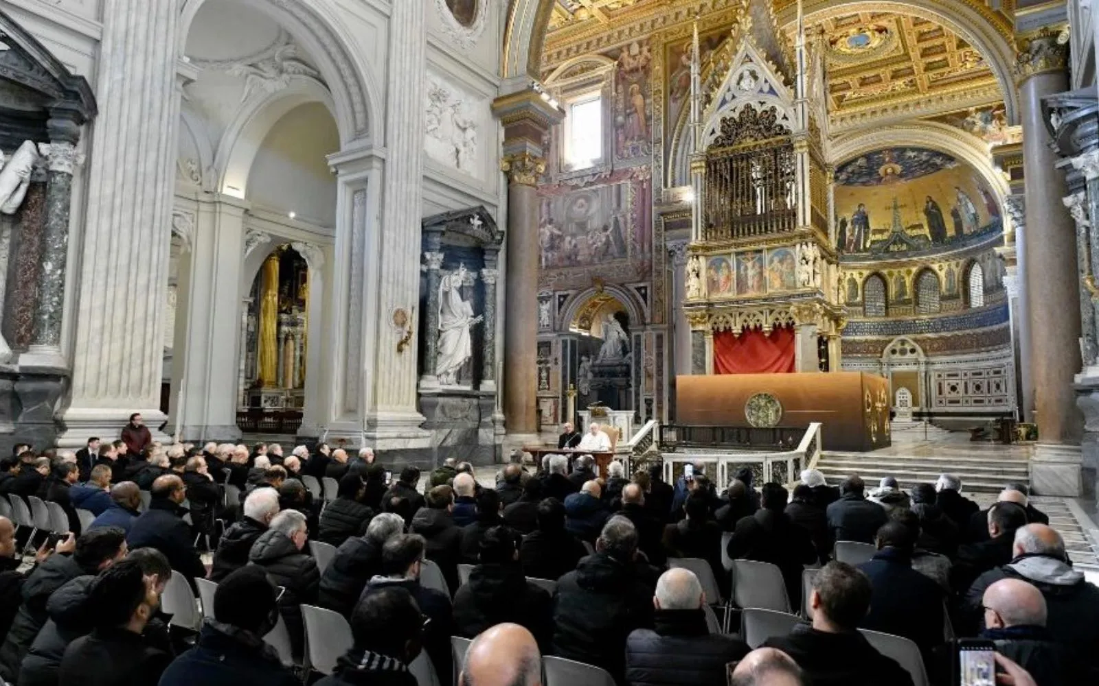Papa Francisco en encuentro privado con el clero de Roma, este 13 de enero.?w=200&h=150