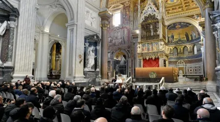 Papa Francisco en encuentro privado con el clero de Roma