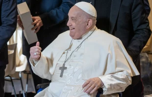 El Papa Francisco en la Basílica de San Pedro hoy en el Vaticano en la Epifanía del Señor 2025 Crédito: Daniel Ibáñez / EWTN News.