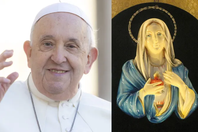 Papa Francisco y Virgen de las Lágrimas de Siracusa 07122023