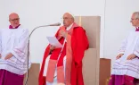 El Papa Francisco en la Misa de la víspera de Pentecostés 2024 en Verona, Italia,.