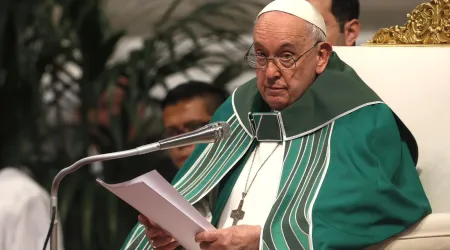El Papa Francisco en la Misa de clausura del Sínodo de la Sinodalidad este 29 de octubre