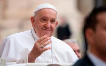 El Papa Francisco durante la audiencia general del 26 de octubre de 2023.