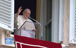 Papa Francisco en la oración del Ángelus, el 1 de noviembre de 2023. Crédito: Captura de video / Vatican Media.