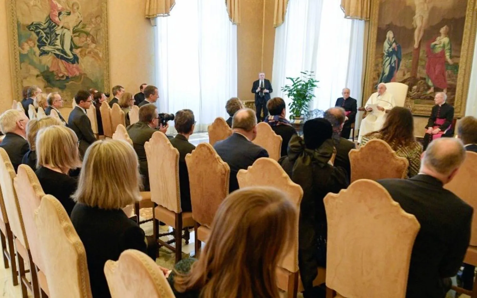 Papa Francisco en audiencia con la delegación de la Sociedad de Publicistas Católicos de Alemania, este 4 de enero.?w=200&h=150