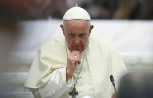 El Papa Francisco durante la primera asamblea del Sínodo sobre la Sinodalidad. Crédito: Vatican Media