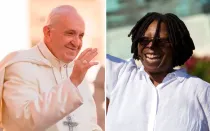 El Papa Francisco y Whoopi Goldberg