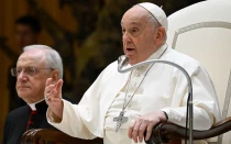 El Papa Francisco, durante la audiencia general del 3 de enero de 2024.