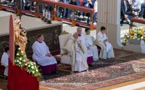 El Papa Francisco en la Solemnidad de la Santísima Trinidad y primera Jornada Mundial de los Niños, en la Misa que presidió en la Plaza de San Pedro en el Vaticano.