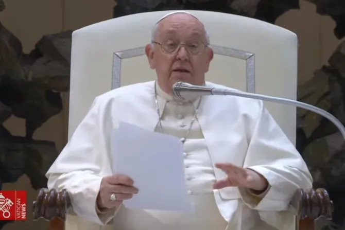 El Papa Francisco, durante la audiencia general del 3 de enero de 2024.
