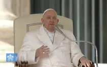 El Papa Francisco, durante la audiencia general del 6 de marzo de 2024 en la Plaza de San Pedro.