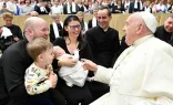 El Papa Francisco con los peregrinos de Hungría este 25 de abril
