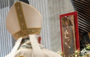 El Papa Francisco en la Misa de este 1 de enero Crédito: Vatican Media