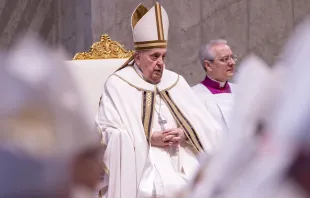 El Papa Francisco en la Misa de este Jueves Santo Crédito: Vatican Media