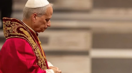 El Papa León XIV en el Vaticano.