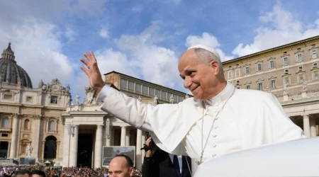 El Papa León XIV este sábado 25 de octubre en la Plaza de San Pedro en el Vaticano.