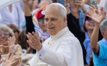 El Papa León XIV en la Plaza de San Pedro el 24 de septiembre.