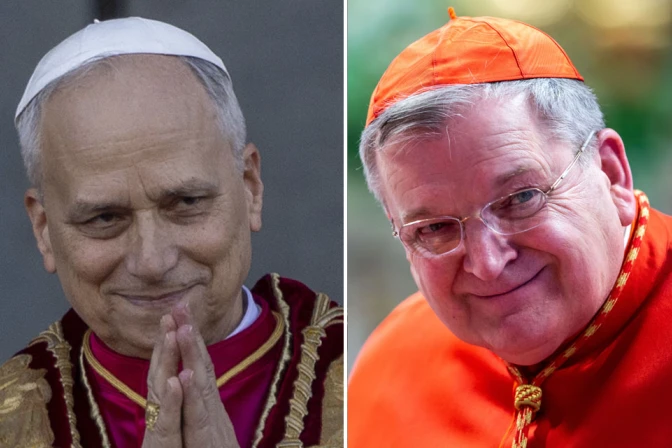 El Papa León XIV y el Cardenal Raymond Burke 09072025