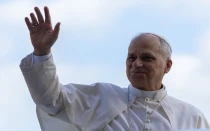 El Papa León XIV en el Vaticano.
