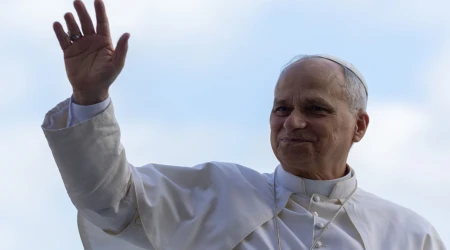 El Papa León XIV en el Vaticano.