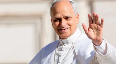 El Papa León XIV en el Vaticano.