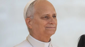 El Papa León XIV en el Vaticano.