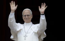 El Papa León XIV en el Vaticano.