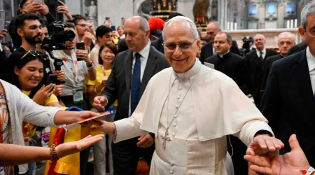 El Papa León XIV en la Basílica de San Pedro