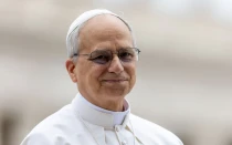 El Papa León XIV en el Vaticano.