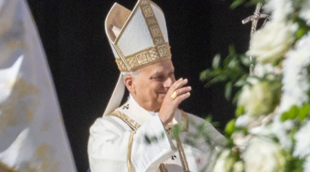 El Papa León XIV en el Vaticano.
