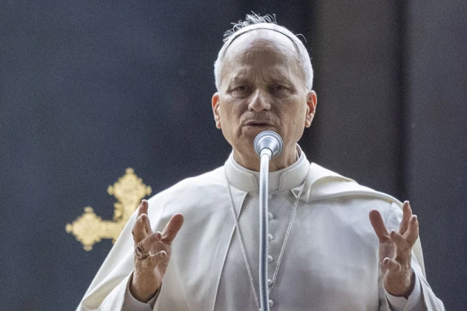 El Papa León XIV en el Vaticano. 07082025