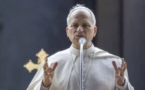El Papa León XIV en el Vaticano.