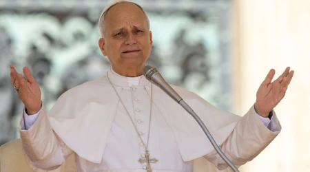El Papa León XIV en el Vaticano.