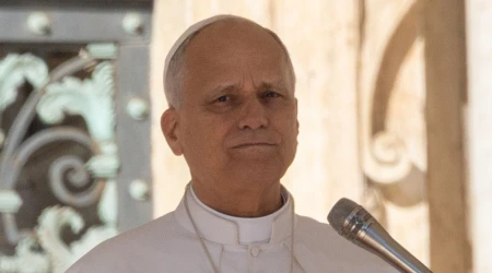 El Papa León XIV en el Vaticano.