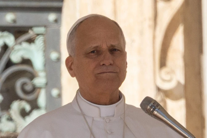 El Papa León XIV en el Vaticano.