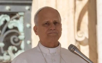 El Papa León XIV en el Vaticano.