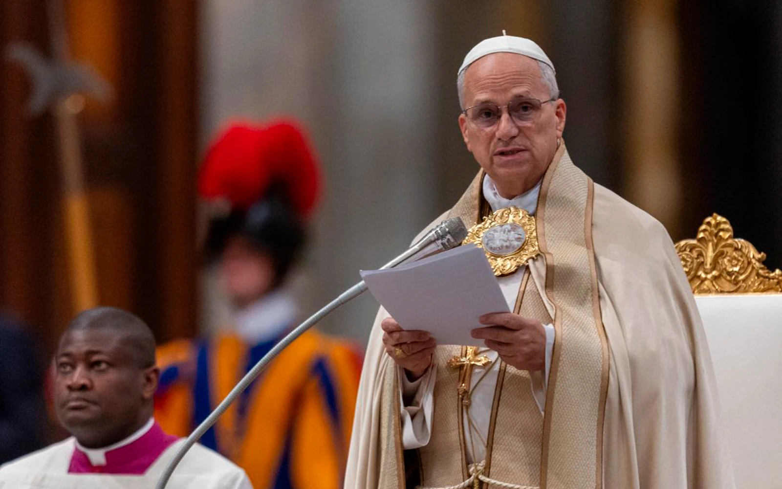 El Papa León XIV pronuncia la homilía en las segundas vísperas de la solemnidad de la conversión de San Pablo.?w=200&h=150
