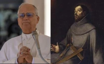 El Papa León XIV y San Francisco de Asís.