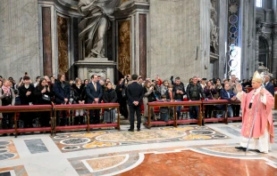 El Papa León XIV en la Misa del Jubileo de los presos el 14 de diciembre Crédito: Vatican Media
