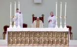 Imagen del Papa Francisco en la Misa celebrada desde Venecia este 28 de abril