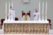 Imagen del Papa Francisco en la Misa celebrada desde Venecia este 28 de abril