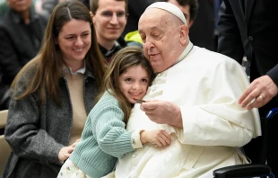 Imagen del Papa Francisco en la Audiencia General del 12 de febrero, la última antes de ser ingresado Crédito: Vatican Media
