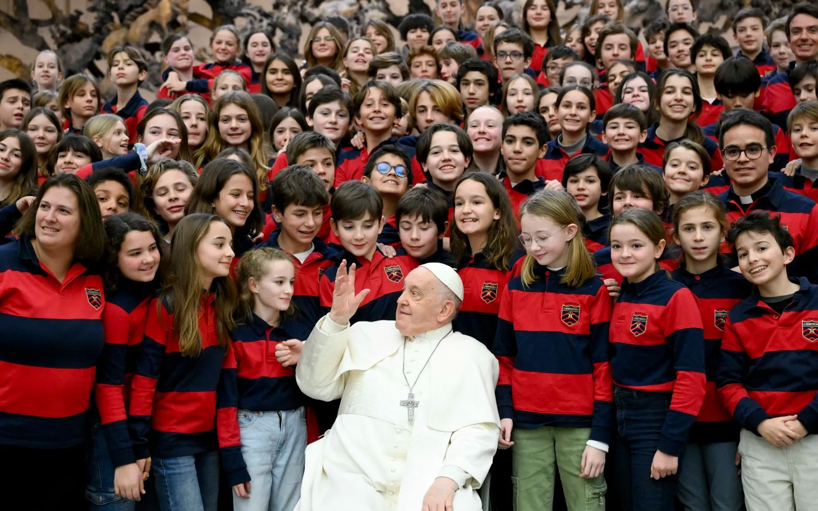 Imagen referencial del Papa Francisco con grupo de niños tras la Audiencia General del 31 de enero 2024?w=200&h=150