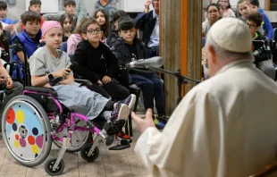 Encuentro del Papa Francisco con 200 niños en Roma Crédito: Vatican Media