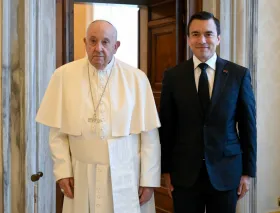 El Papa Francisco recibe en el Vaticano al presidente de Ecuador, Daniel Noboa