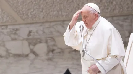 El Papa Francisco durante la audiencia general del 28 de febrero de 2024.